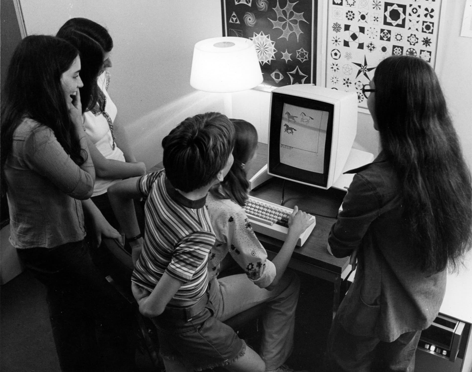 Xerox. Children using the Alto personal computer, ca. 1979. Courtesy of PARC.